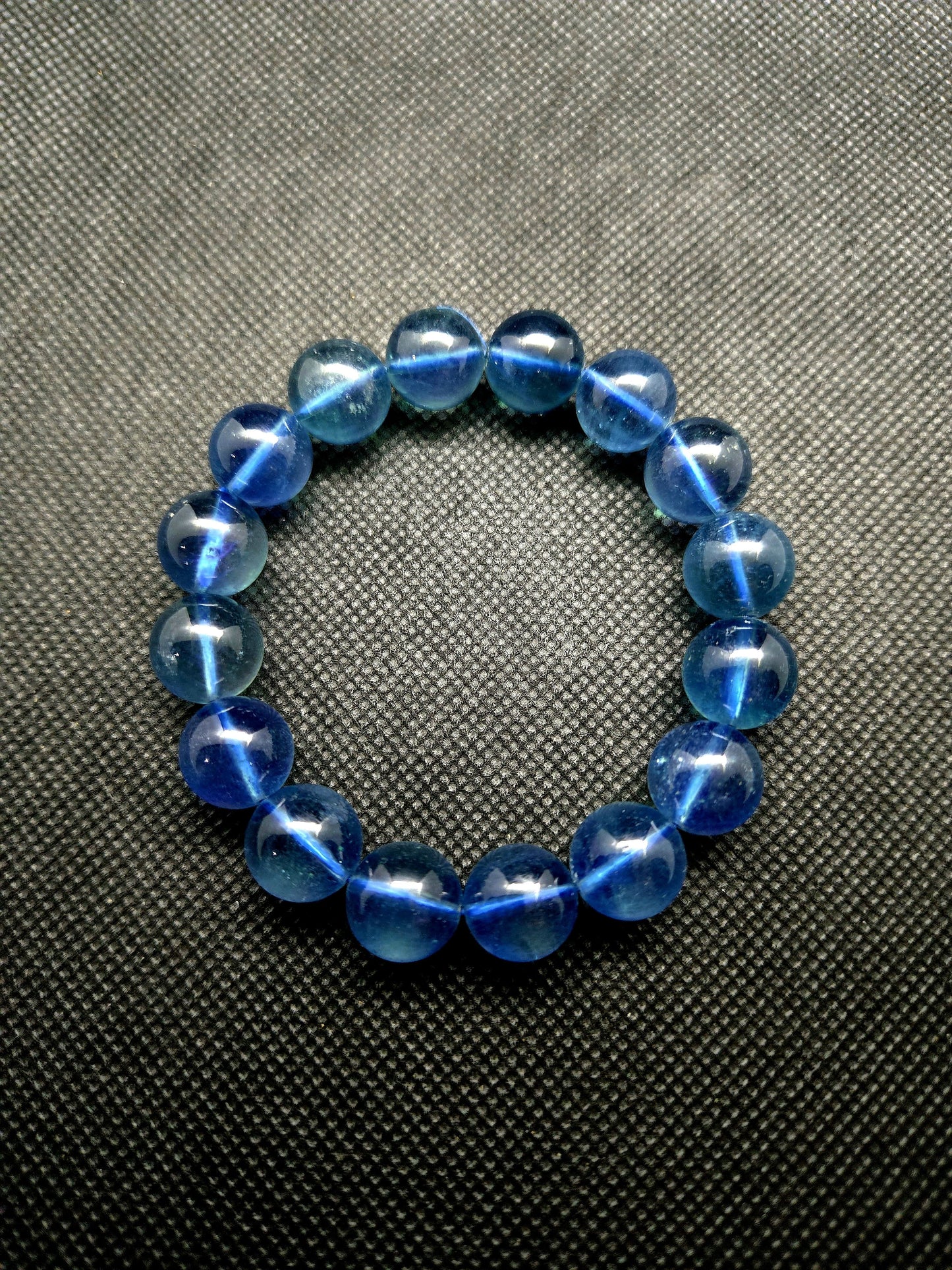 Aquamarine Bracelet 13 mm Beads | Ocean Blue | Collector Grade | Extremely Rare | 48.48 g