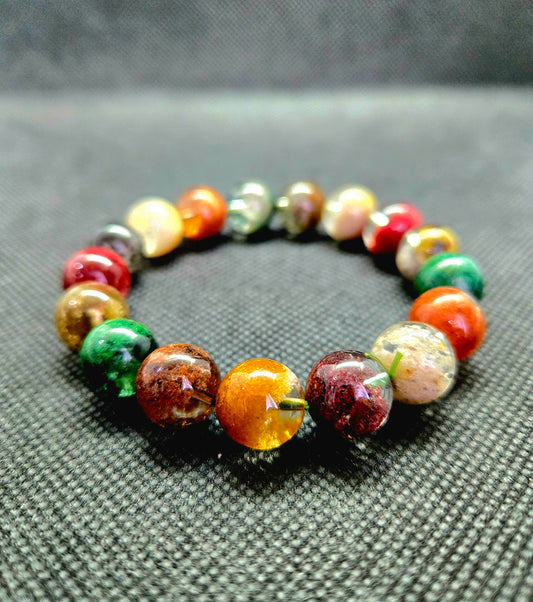 Four Seasons Phantom Quartz Bracelet | Limited Edition | 12 mm beads | Premium | 41.4 g