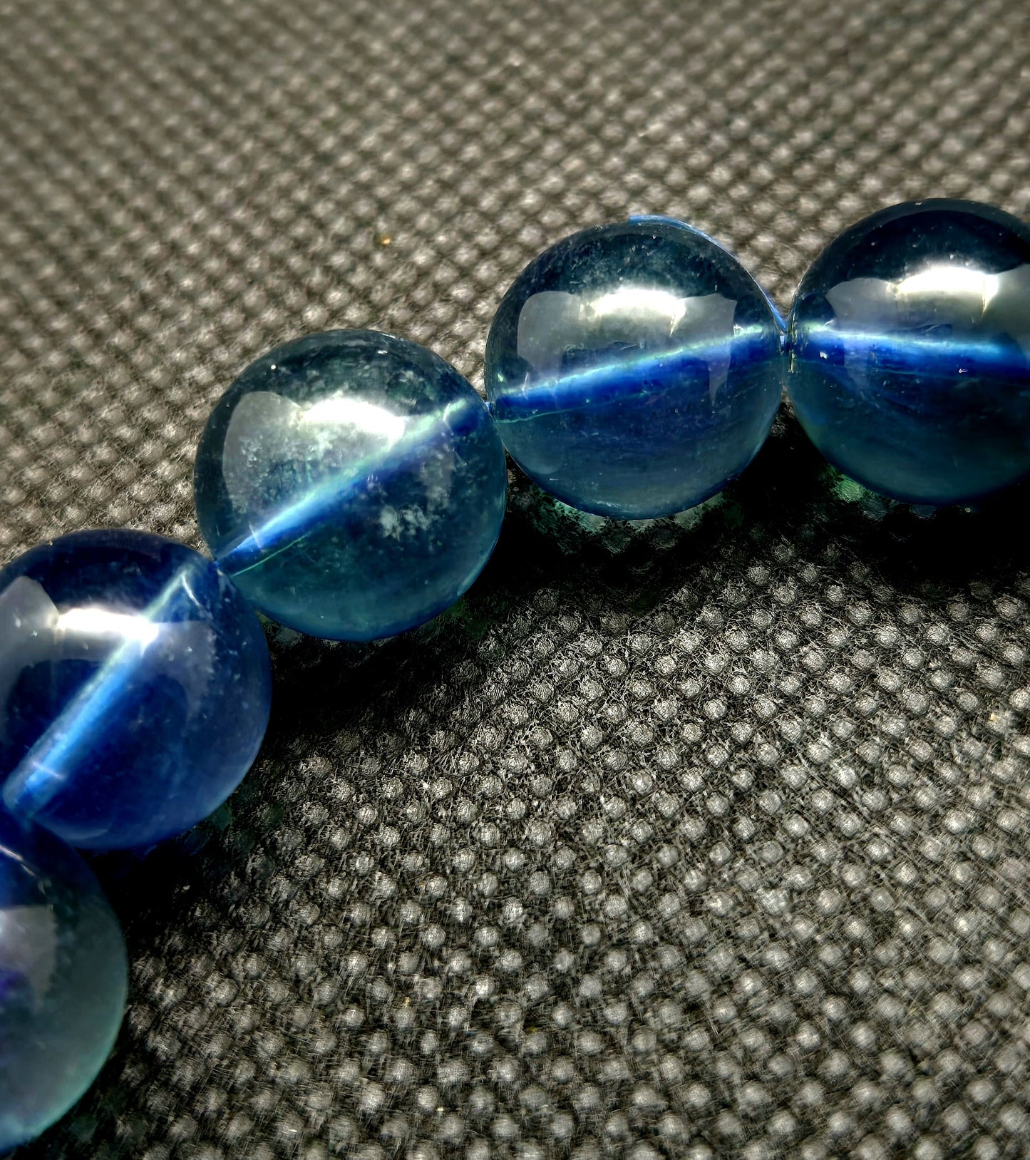 Aquamarine Bracelet 13 mm Beads | Ocean Blue | Collector Grade | Extremely Rare | 48.48 g